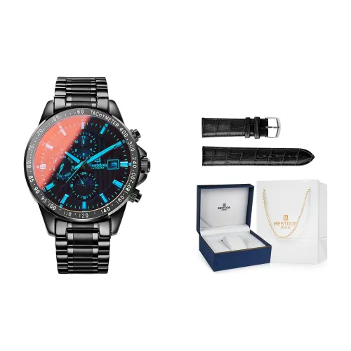 Bestdon Automatic Mechanical Movement Stainless Steel Watchband Watch Men's Watches Black Dial