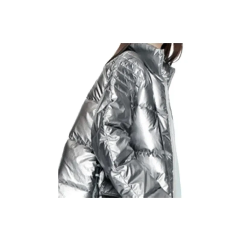 ARMANI EXCHANGE Puffer Jackets Women's Silver Gray-5