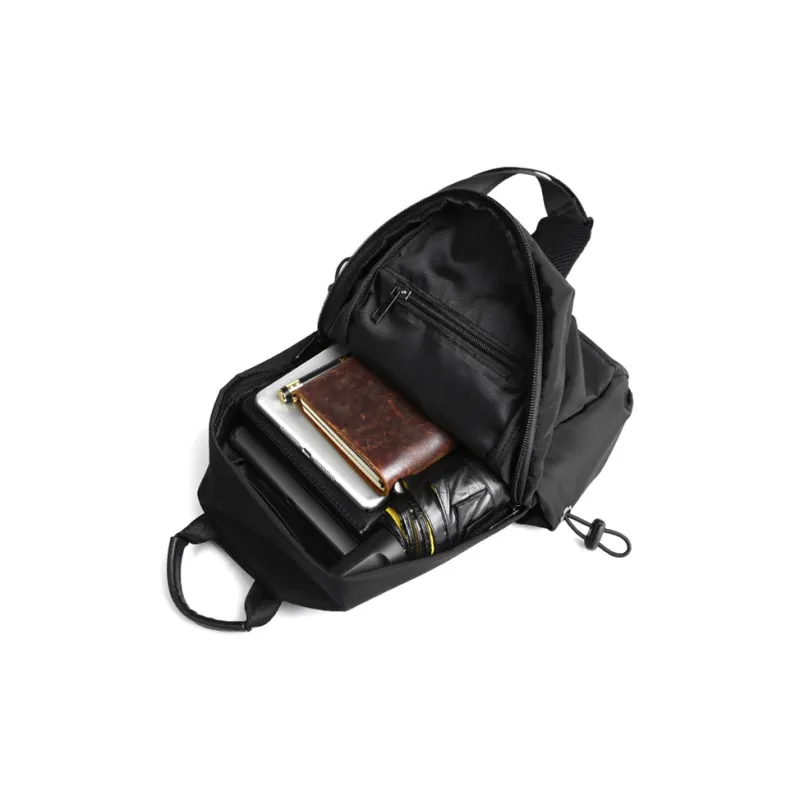 Yalu Oxford Crossbody Bags Sling Bags Men's Black-4