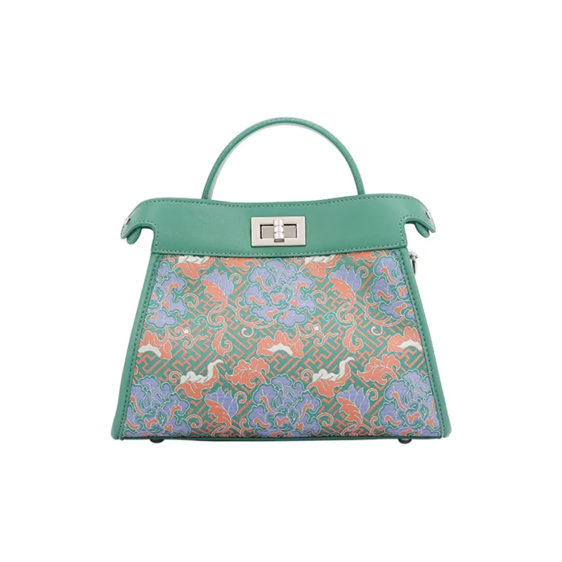 Pivsnu Song Brocade Silk Shoulder Bag Regular Women's Multicolor-0
