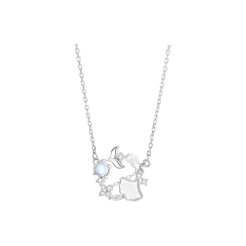 Old Fu Gold Silver Necklaces Women's