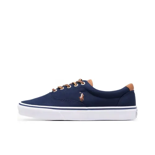 Polo Ralph Lauren Wear-Resistant Low-Top Skateboard Shoes Men's Marine Blue