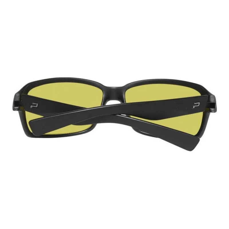Polaroid Injection Molded Acetate Square Sunglasses Men's Black-2