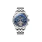 White Case Blue Dial White Steel Band