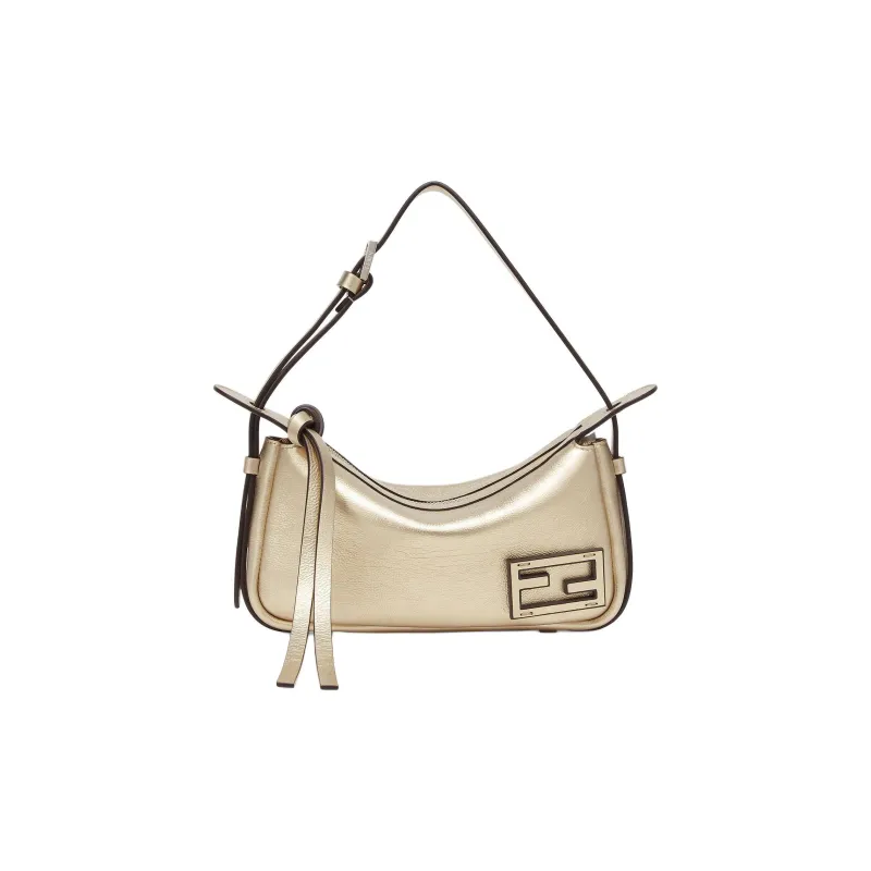 FENDI Calfskin Handbag, Shoulder Bag Mini Women's Gold-0