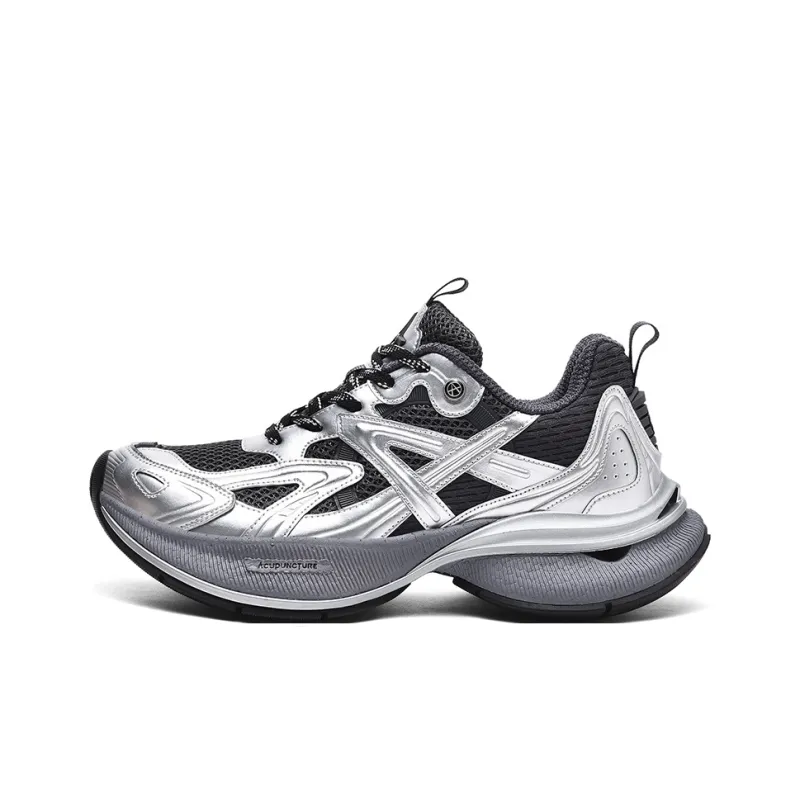 Acupuncture Anti Slip Wear Resistant Low Top Chunky Sneakers Unisex-1