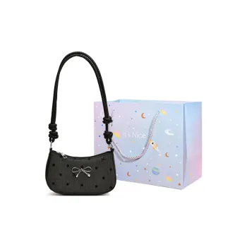 GOX PU Shoulder Bag Regular Women's Black Polka Dot/Black Butterfly/Gray Heart/Gray Polka Dot