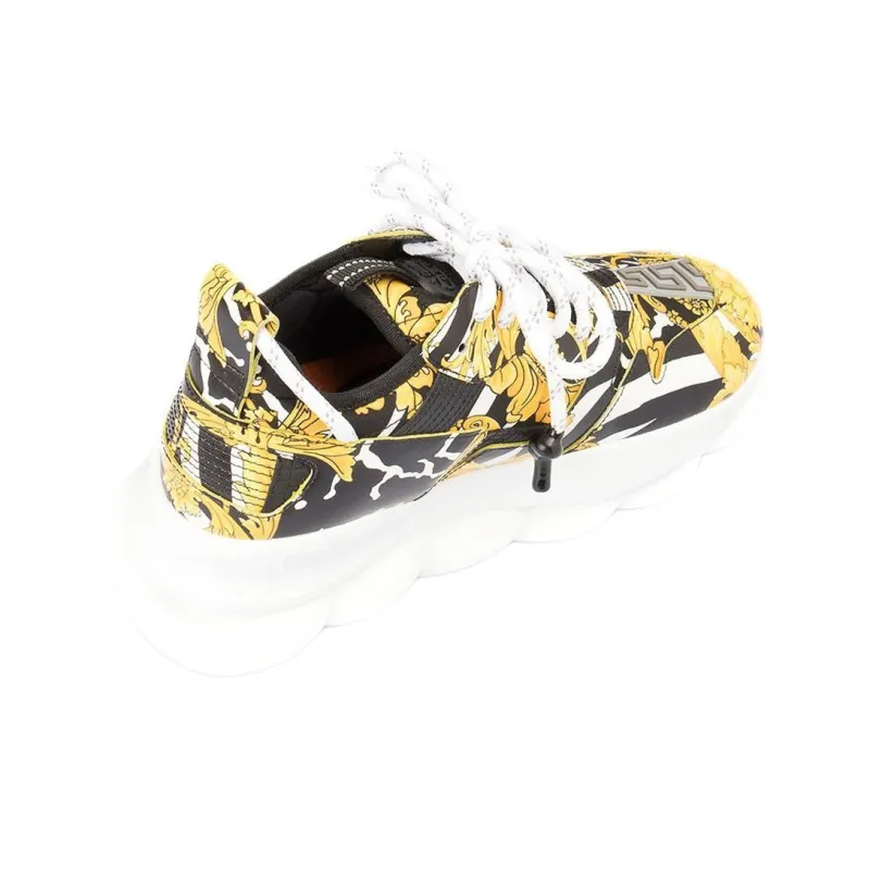 VERSACE Chain Reaction Low Top Casual Shoes 3.5cm Women's Yellow-1