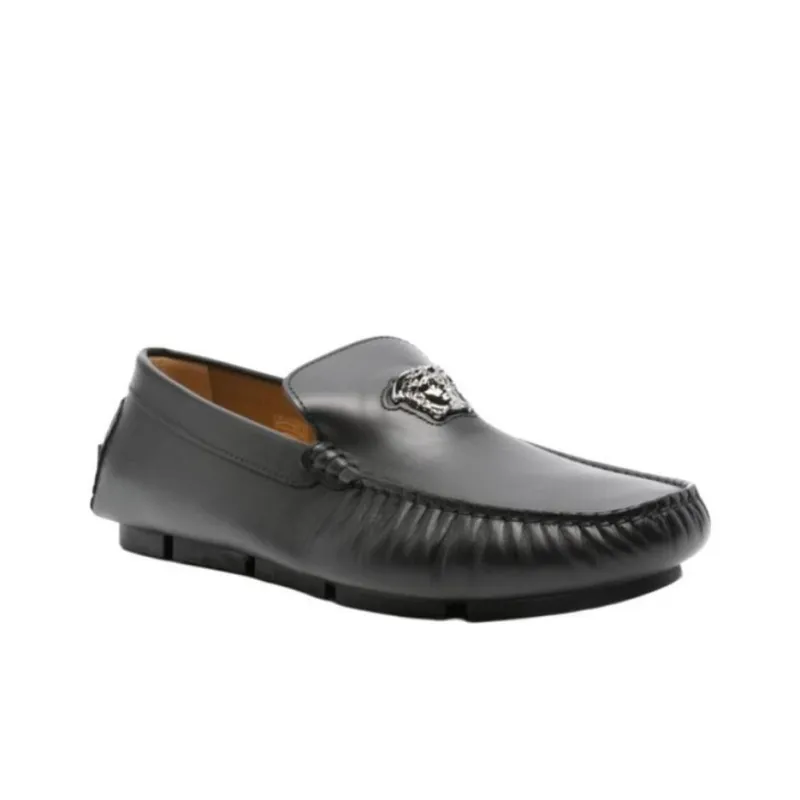VERSACE Loafers Men Black-2