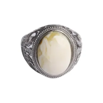 Ou Said Jewelry Amber Beeswax Rings Unisex
