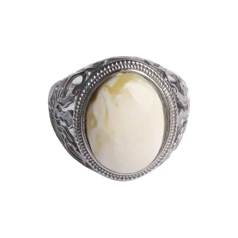 Ou Said Jewelry Amber Beeswax Rings Unisex-0