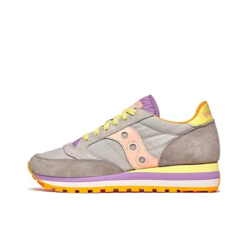 Saucony Jazz Triple Anti Slip Wear Resistant Low Top Casual Shoes Women's Gray Purple