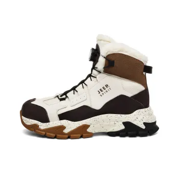 JEEP SPIRIT Thermal Waterproof Abrasion Resistant Height Increasing Slip Resistant Short Snow Boots Men's