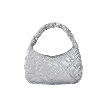 FILA FUSION Nylon Handbag Extra Small Women's Bright Silver