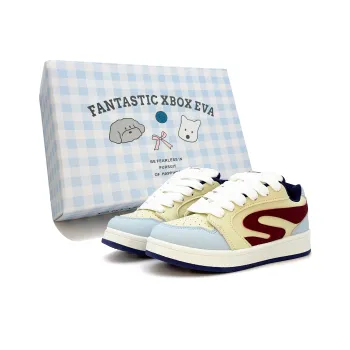 FANTASTIC XBOX Slip Resistant Low Top Skateboard Shoes Women's Yellow Black Pink Box Included