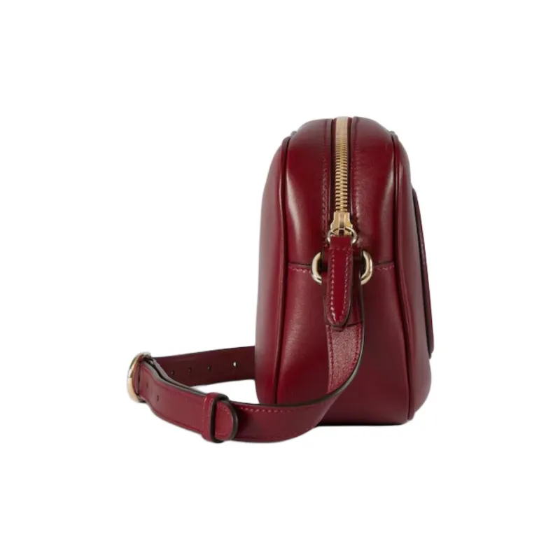 GUCCI Blondie Smooth Leather Crossbody Bag, Shoulder Bag Mini Women's Red-2