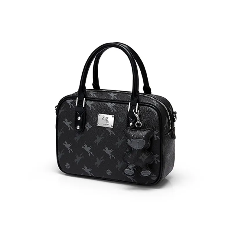 NUCELLE PVC Boston Mini Shoulder Bag Toast Bag Crossbody Bag Handbag Women's Multicolor-18