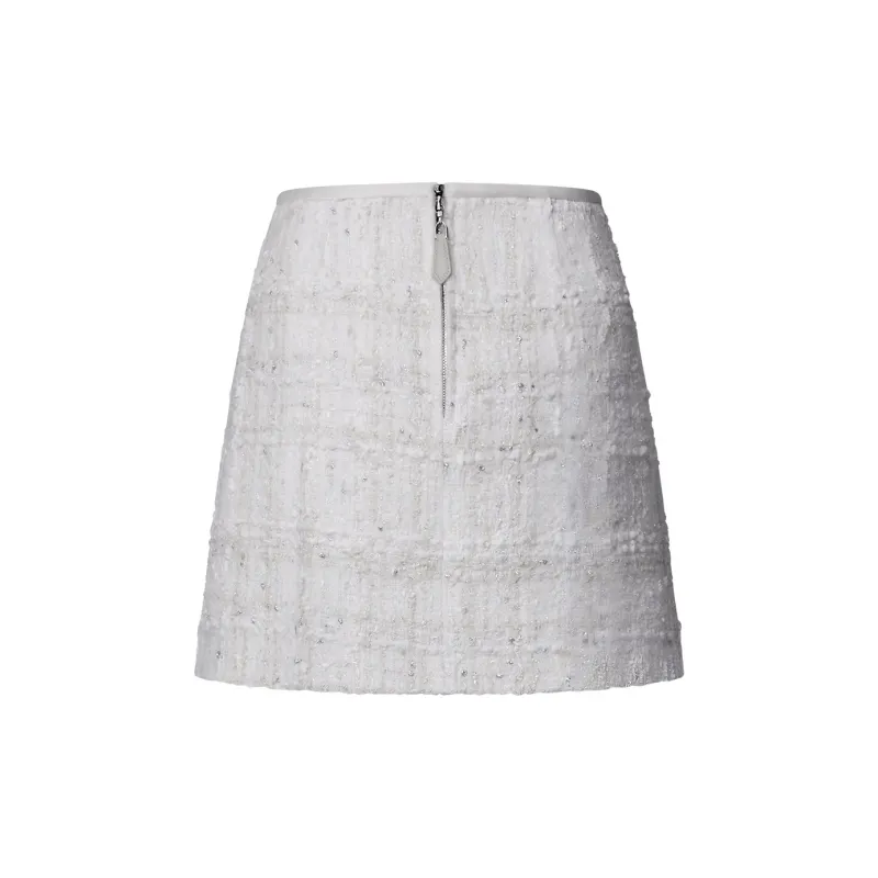 LOUIS VUITTON Lurex Tweed Mini Skirt-1