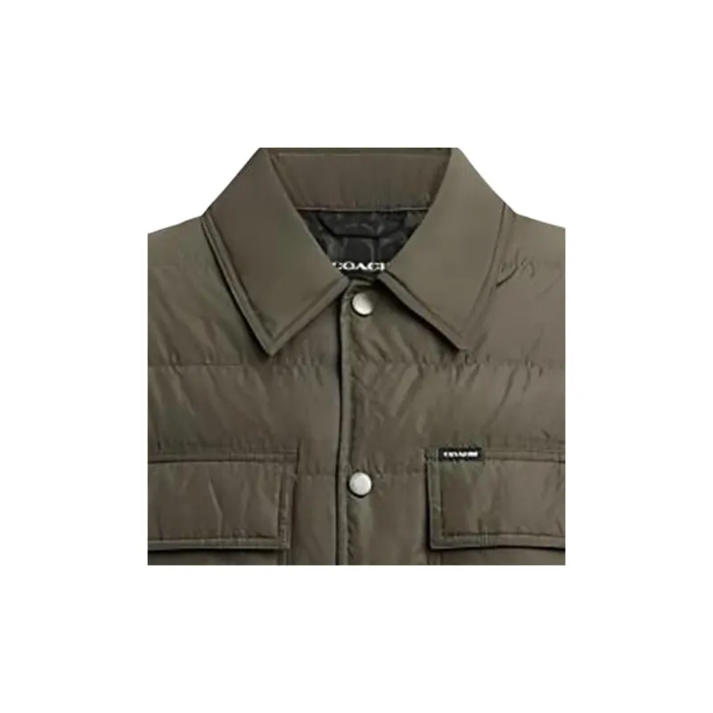 COACH SS24 Down Jacket Men's Dark Fern Green-4