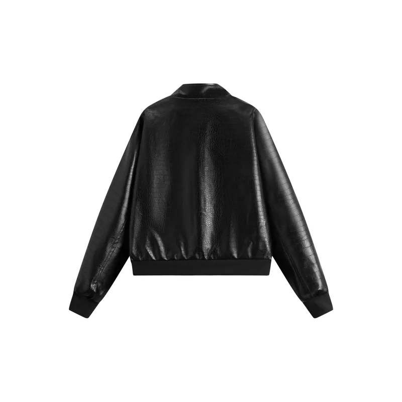 TELENT Leather Jacket Unisex Black-10