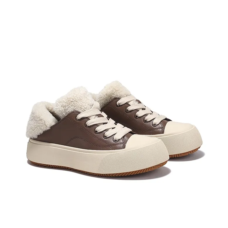 SELAIYA Thermal Low Top Skateboard Shoes Women's-1