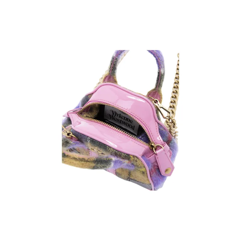 Vivienne Westwood Mohair Crossbody One Shoulder Handbag Mini Women's Multicolor-4