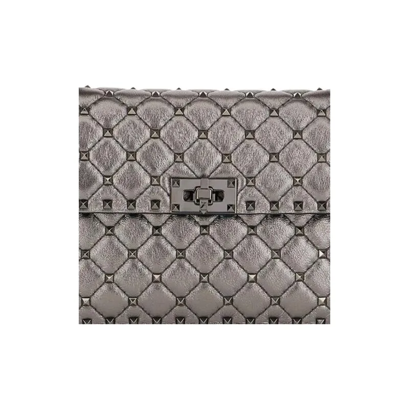 Valentino Garavani Rockstud Foldover Top Tote Bag-3