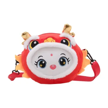 DALO Plush Shoulder Bag Crossbody Bag Kids' Red