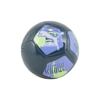 PUMA 3/4/Size 5 Soccer PU Machine Stitched Soccer Ball Unisex Black Purple