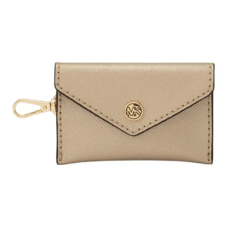 MICHAEL KORS Coated Canvas Crossbody Bag, Shoulder Bag Small Size Women's Light Gold-3