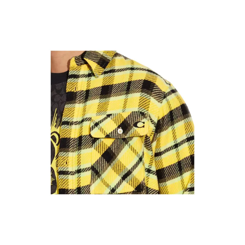 COACH Shirts Men Yellow-4