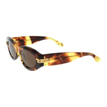 Bottega Veneta Oval Frame Sunglasses