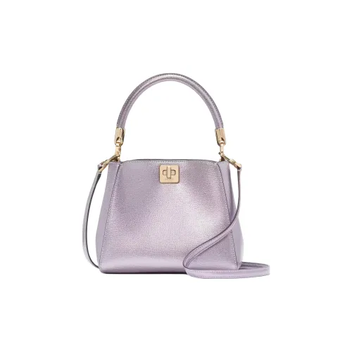 Kate Spade Grained Leather Shoulder Bag Crossbody Bag Handbag Small Size Women's Light Honey Jar With Flowers