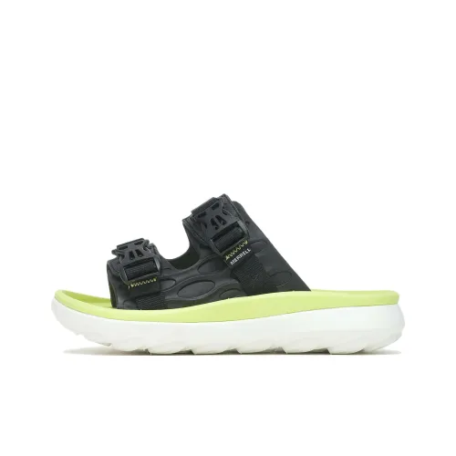 MERRELL Hut Ultra Slip-Resistant Slide Slippers Women's Black Green