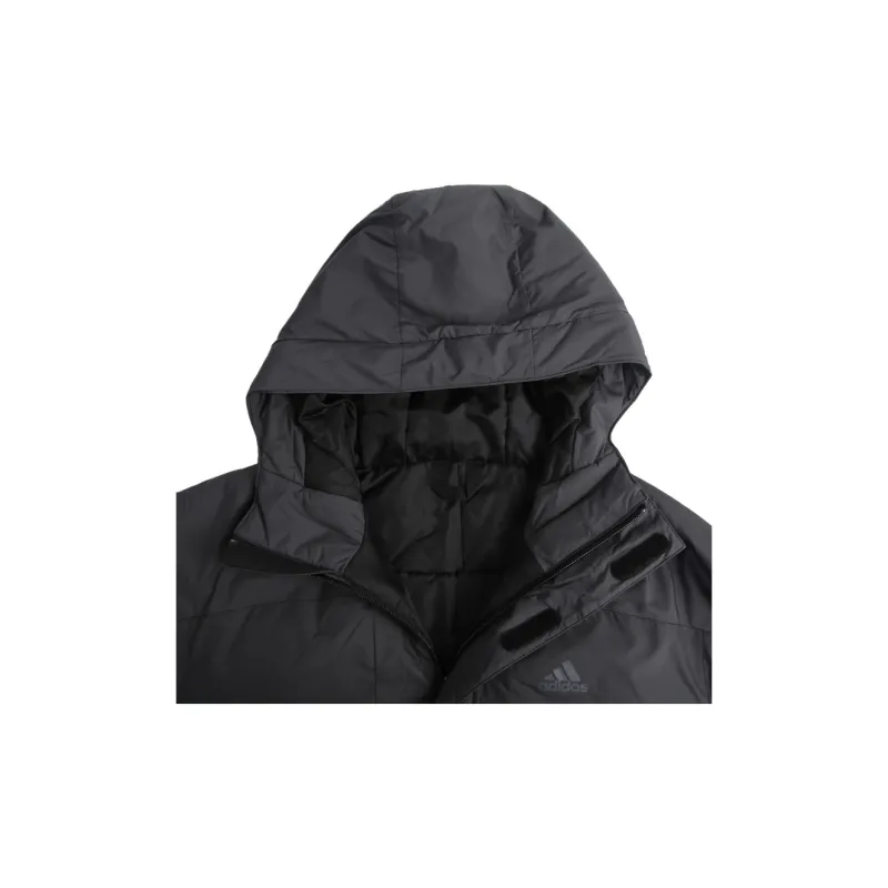Adidas Puffer Jacket Men's Black Gray-4