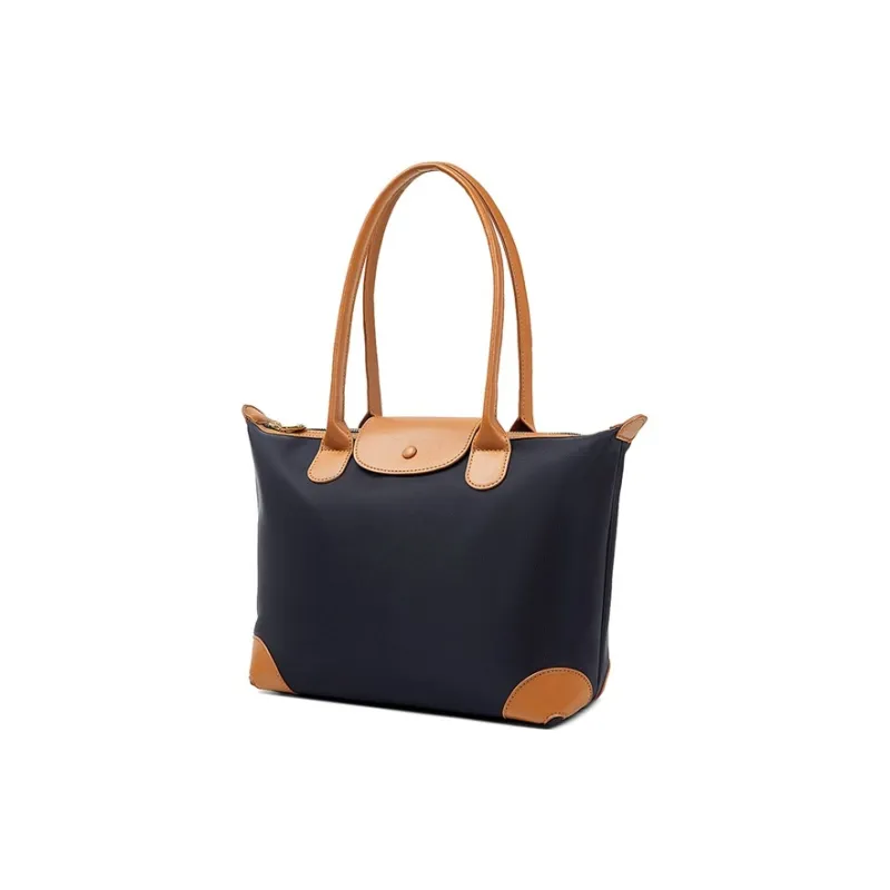 Teenmix Nylon Fabric Shoulder Bag Tote Dumpling Bag Trumpets Women's Blue/Khaki/Black-1