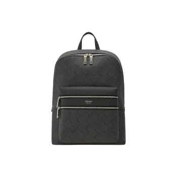 FERRAGAMO Calfskin Backpack Men's Black