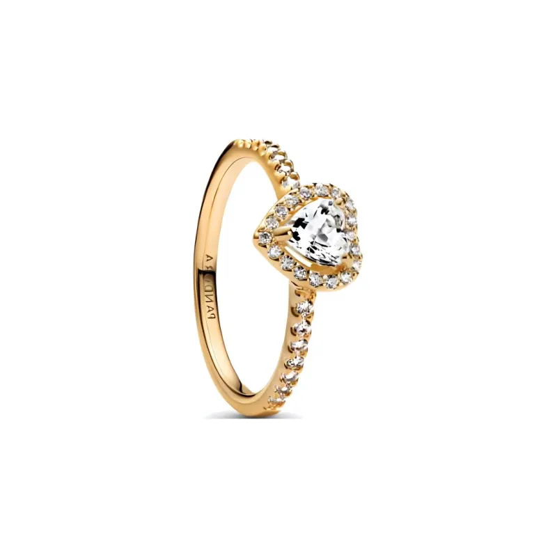 Pandora Synthetic Cubic Zirconia With Synthetic Cubic Zirconia Accents Rings Women's Gold-1