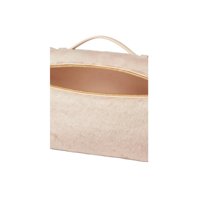 Loro Piana ExtraPocket Shearling Shoulder Bag Crossbody Bag Handbag Regular Women's Cream Honey-5