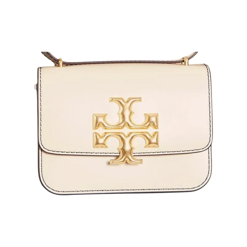 TORY BURCH Eleanor Leather Handbag Crossbody Bag Shoulder Bag Small Size Women's Cream White-1