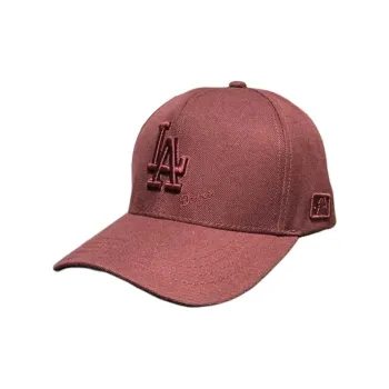 MLB Wool Acrylic Polyester Cotton Baseball Caps Unisex Burgundy
