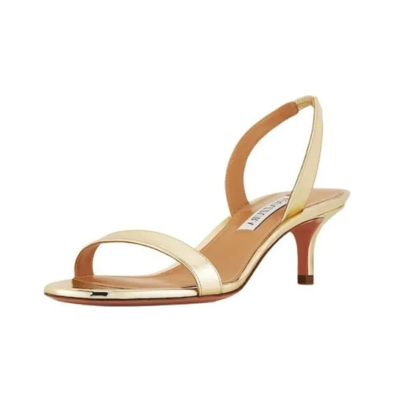 AQUAZZURA So Nude 60mm Leather Sandals-4