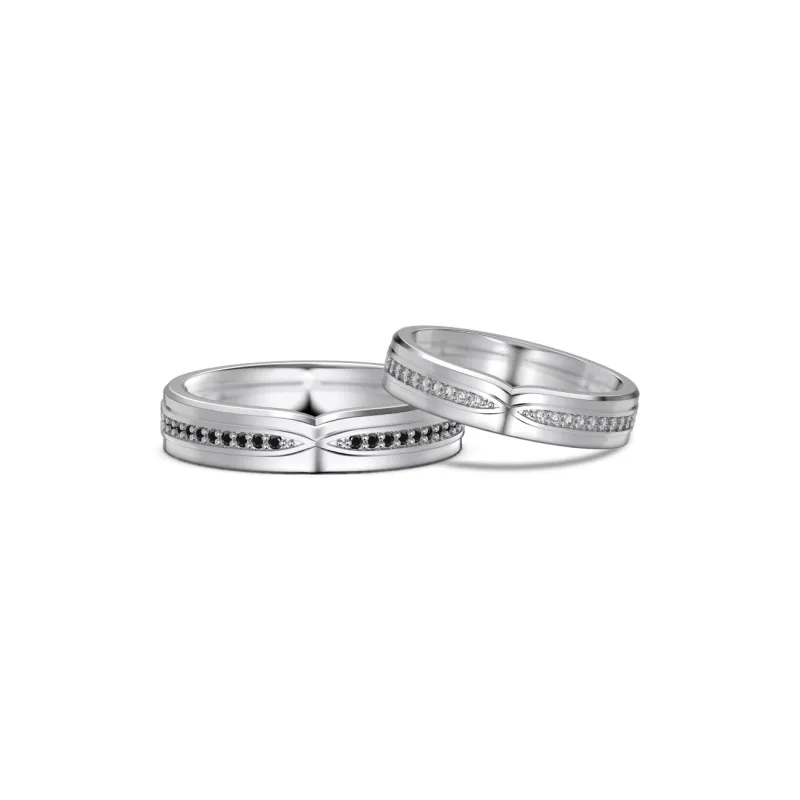 KAILEIFU S925 Silver Rings Unisex Silver-0