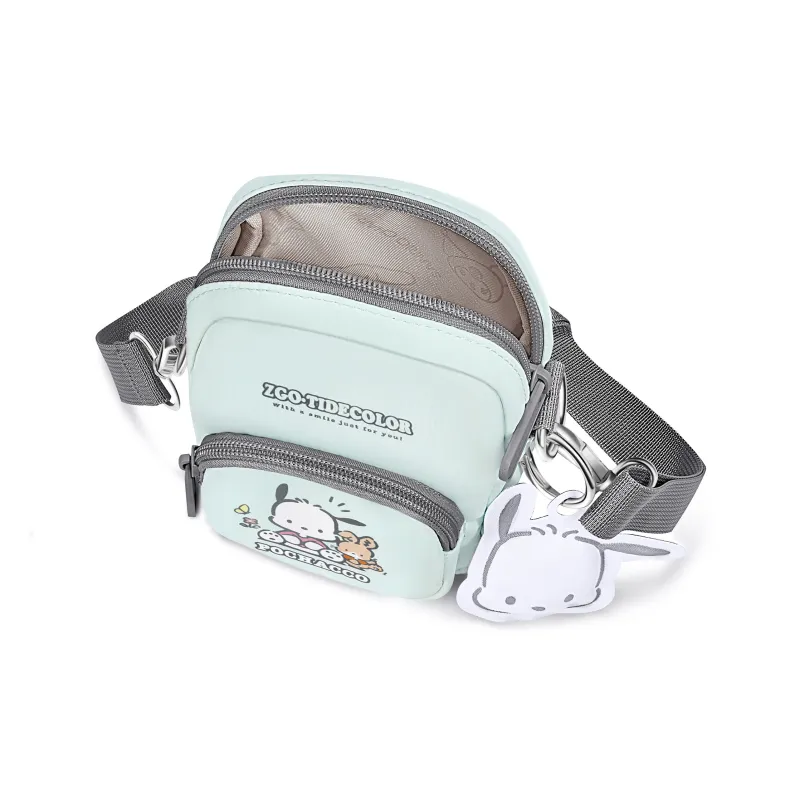 Hello Kitty Sanrio Series Polyester Cell Phone Pouch Crossbody Bags Women's White-15