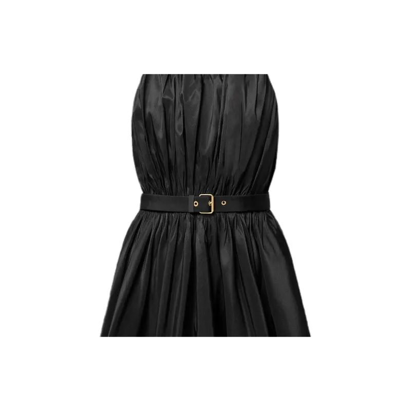 LOUIS VUITTON Plissé Halter Dress-2