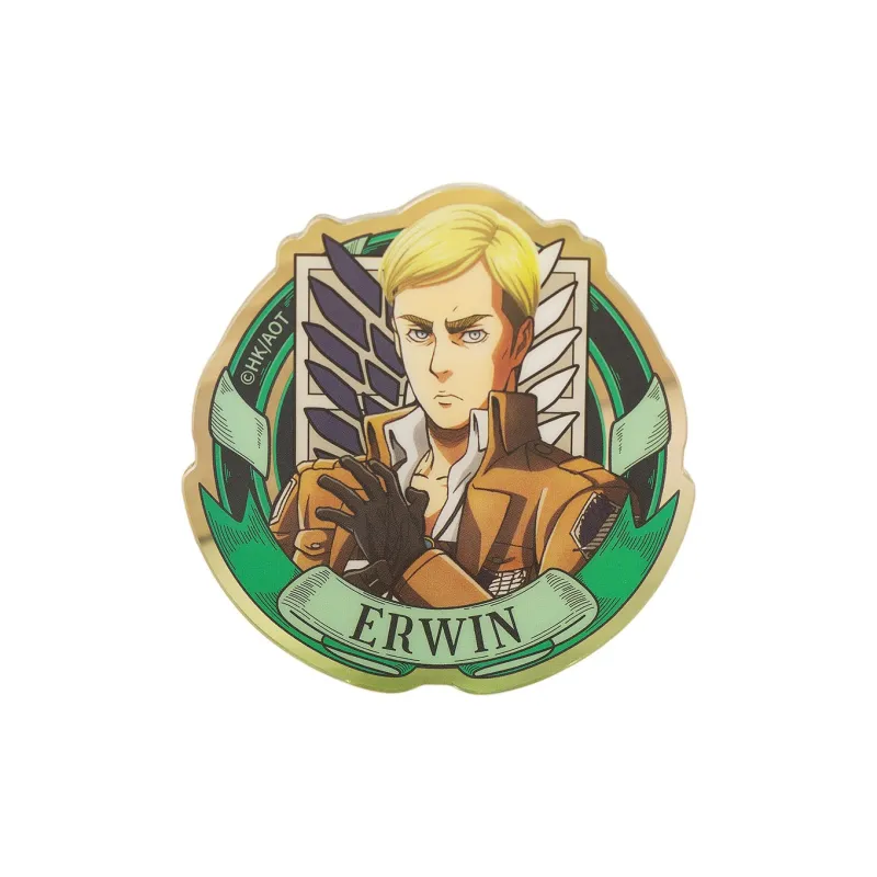 Nullset Levi Ackerman, Mikasa Ackerman, Eren Yeager, Eldwin Smith Attack On Titan Collection II Badge Badges-4