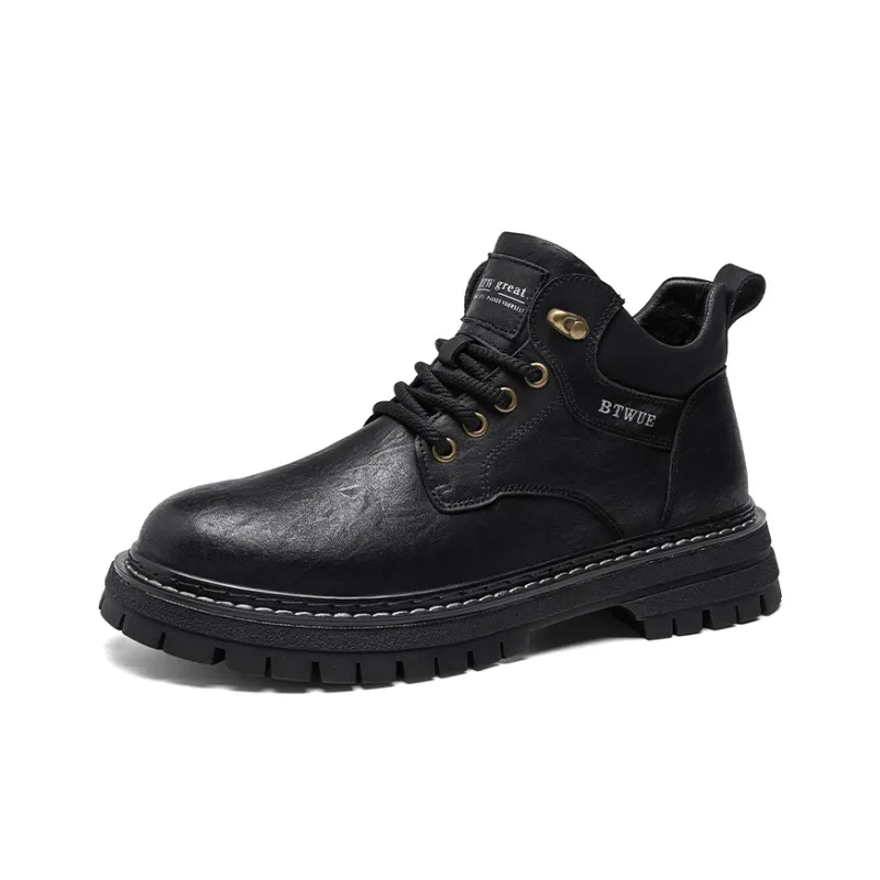 GERTOP Men's Casual Shoes Men Mid Top-7