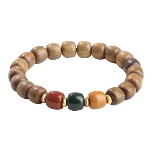 Jinghua Record Green Sandalwood Bracelets Unisex
