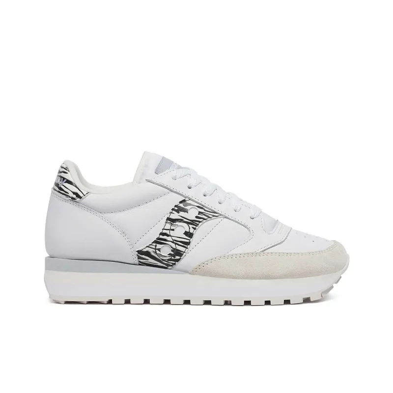 Saucony Jazz Triple Anti Slip Wear Resistant Low Top Casual Shoes Women's White-1