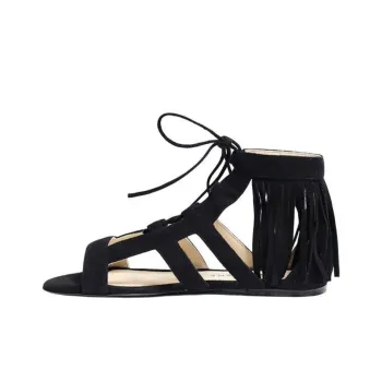 LONGCHAMP Roman Sandals Women's Black